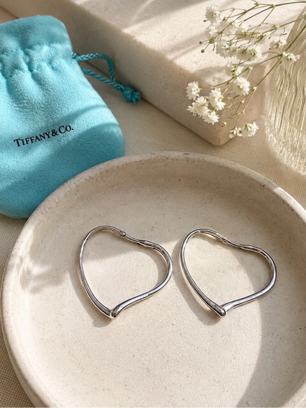Tiffany & Co. Elsa Peretti Open Heart Earrings